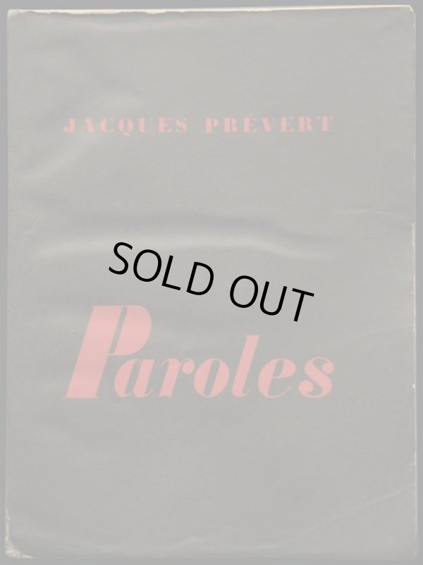 画像1: Jacques Prevert ／ジャック・プレヴェール 【Paroles】