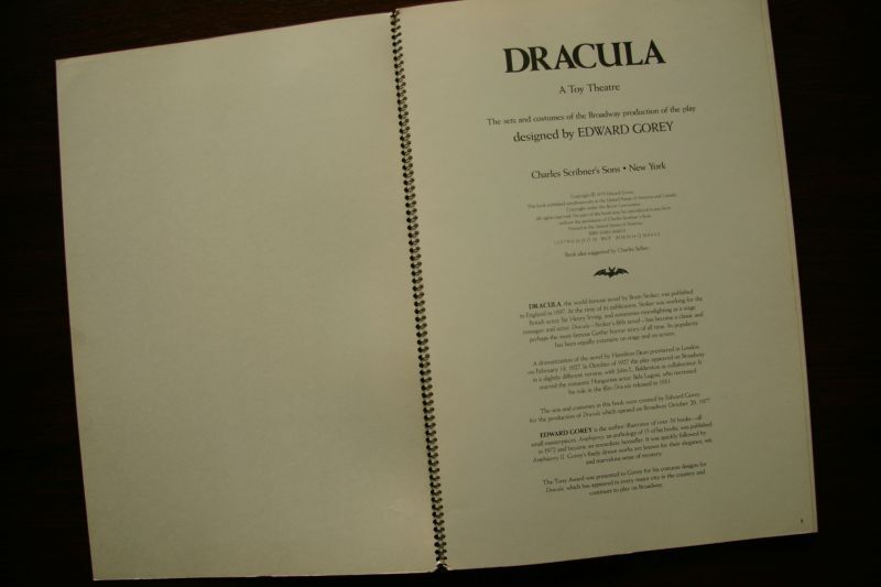 画像: 再入荷　Edward Gorey／エドワード・ゴーリー【DRACULA - A TOY THEATRE】