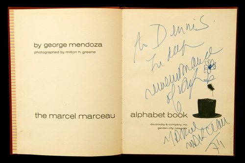 Marcel Marceau／マルセル・マルソー【the marcel marceau arphabet book】